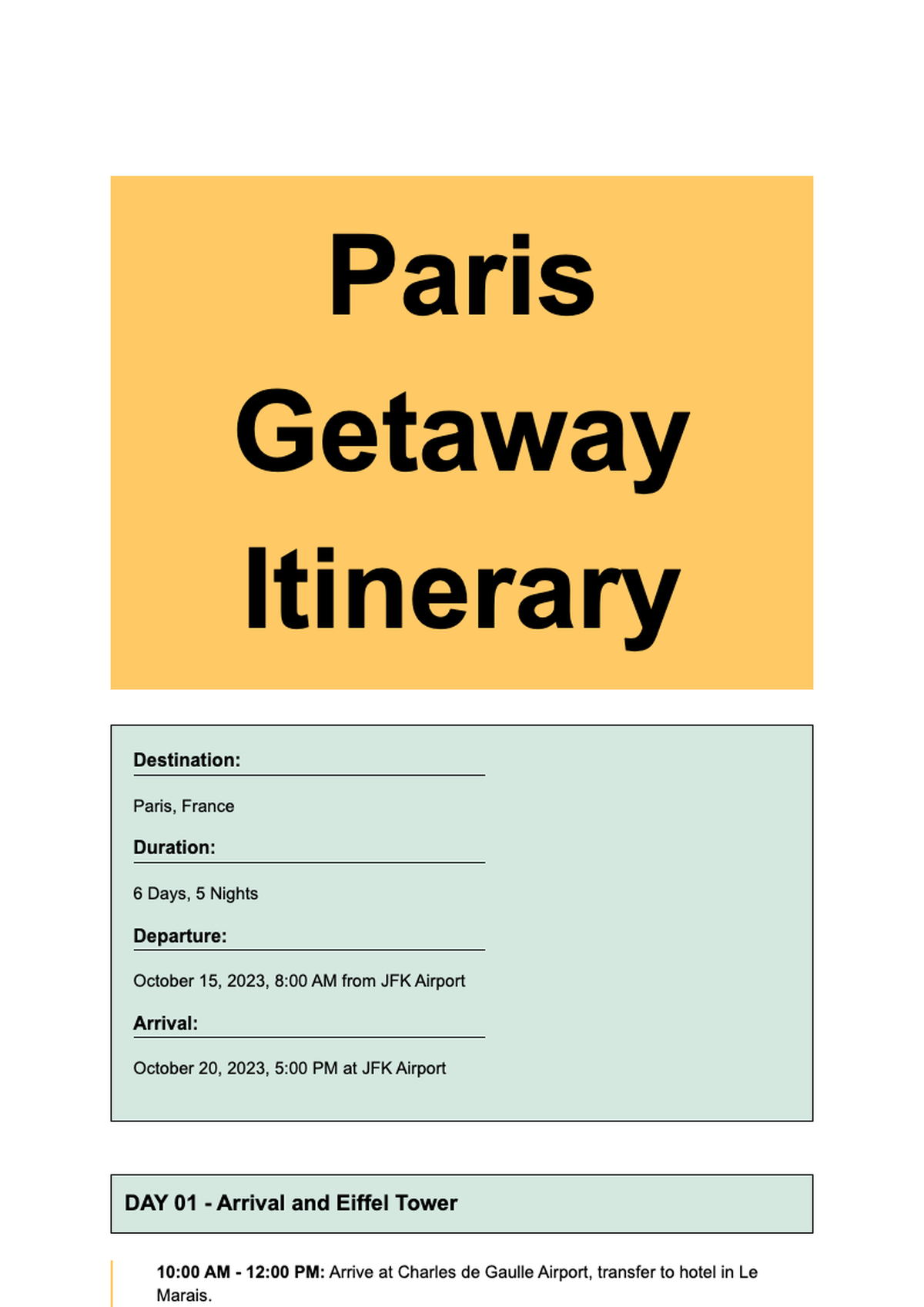 Travel itinerary template with daily to do lists and passport graphics_variant_2